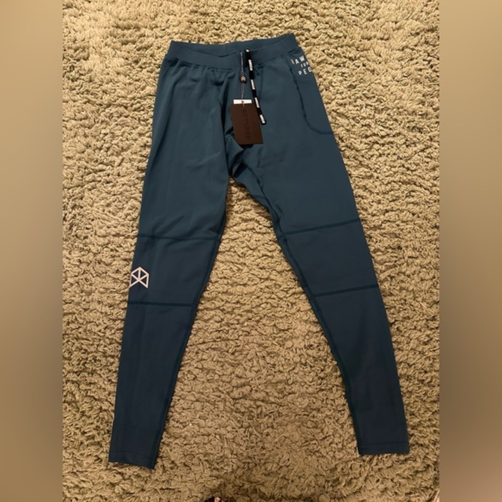NWT Raw Gear Compression Leggings in Blue Size Small